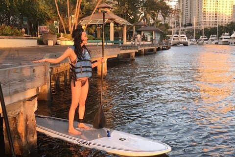 Sunset on Paddleboard Experience en Las Olas Fort Lauderdale
