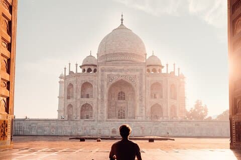 Alba del Taj Mahal e colazione ad Agra