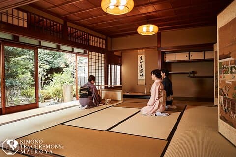 Kimono Tea Ceremony at Kyoto Maikoya, NISHIKI