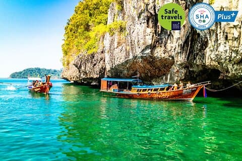 Lanta 4 Islands + Emerald Cave Snorkling Tour