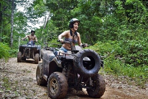 3 aktiviteter på 1 dag - Zipline, Single Atv's & Cenote