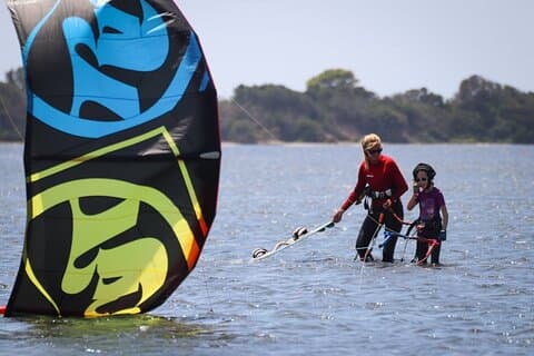 Privat kitesurf lektion i Lo Stagnone Sicilien