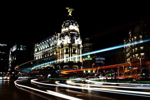 Visite nocturne privée de 3 heures à Madrid avec guide et chauffeur