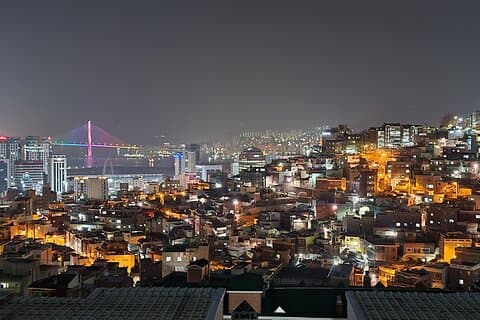 Best Busan night views : Mountain observatory streets