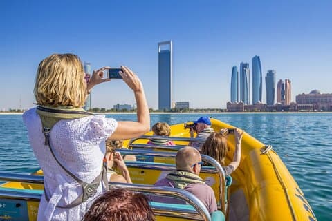 Excursão privada exclusiva à cidade de Abu Dhabi com passeio de barco amarelo