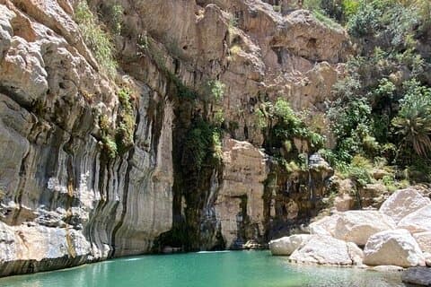 Excursão de um dia para Wadi Tiwi (Wadi Mibam), Fins Beach, Bimmah Sinkhole