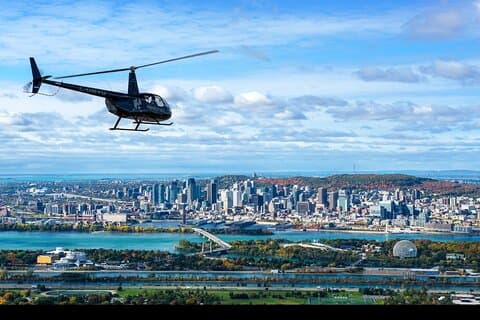 Tour d'hélicoptère - Survol de Montréal