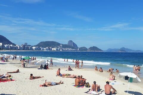 Halvdagstur till stranden och staden i Rio de Janeiro