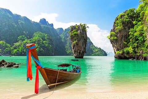 Phuket: James Bond-eiland + kano Longtail-boottocht met kleine groepen