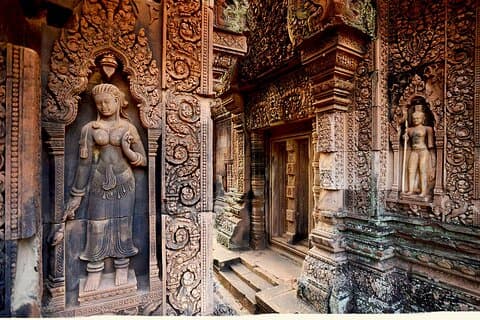 Banteay Srey tempel och stora grupp tempel turer