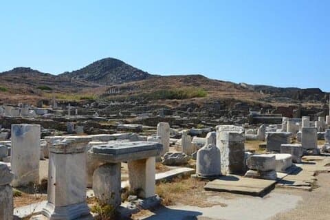 Antikes Delos und Rhenia Island Cruise von Tourlos