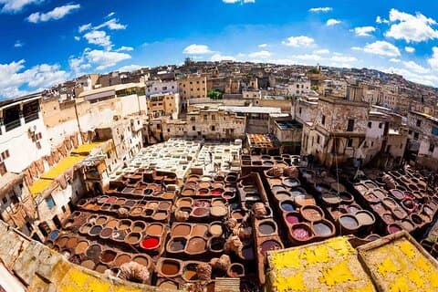 Esplora la città di Fes con la guida ufficiale e l'autista del minivan.