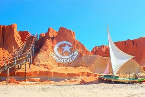 Excursion Canoa Quebrada, M.Branco et Fontes (3 plages en 1 jour)