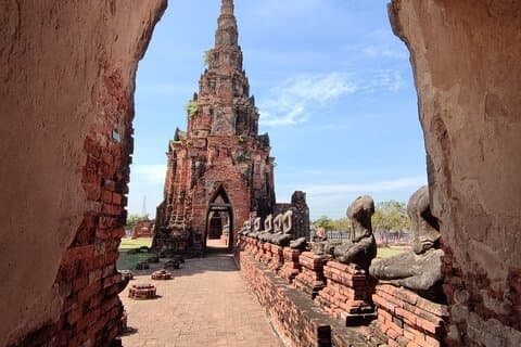 Visite des temples Ayutthaya au départ de Bangkok avec déjeuner