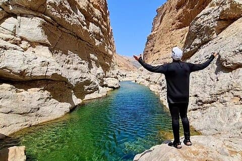 Muscat Tours at Bimmah Sink hole, Wadi Al Arbeieen, and Fins Beach