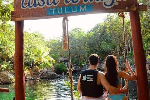 Ruiner + Casa Tortugas Cenote Park från Cancun & Playa Del Carmen