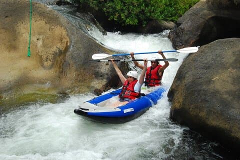 Combo Zip Line Tour og River Rafting fra Guanacaste