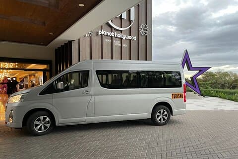 Trasporto privato dall'aeroporto al pianeta Hollywood Costa Rica