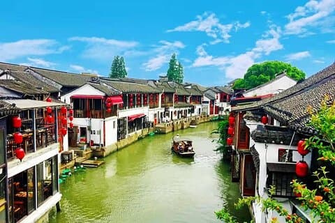 Privat Zhujiajiao Water Town Tour med tesmaking fra Shanghai