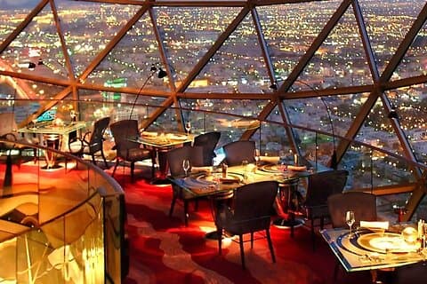 Dining at the Globe: Gastronomy in the Sky from Riyadh
