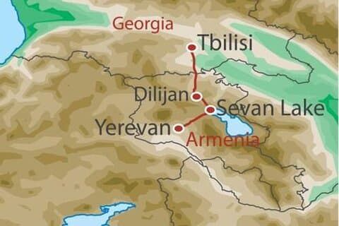 Hoppa Jerevan till Tbilisi(vice versa) GRUPP Guidad körtur