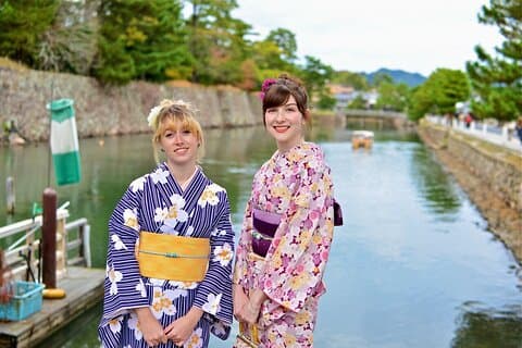 Private Kimono Elegant Experience in the Castle Town of Matsue