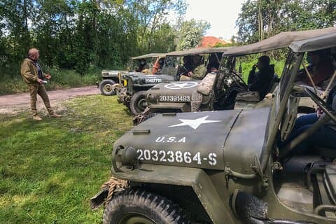 Visite Privée Guidée en WW2 Jeep des Plages du Débarquement