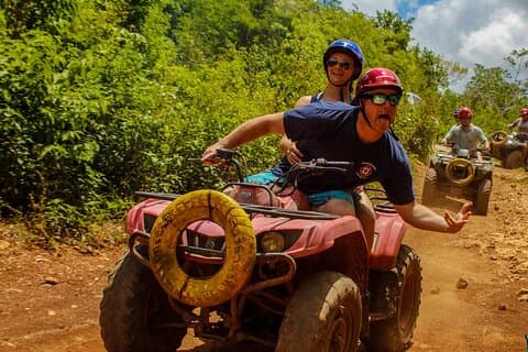 O Melhor Parque Adrenalina! Experiência de natação ATV's Ziplines & Cenote de Cancun