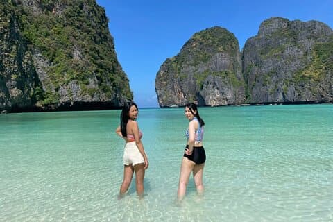 Phi Phi 7 Islands Ganztagestour von Phi Phi mit dem Longtail-Boot
