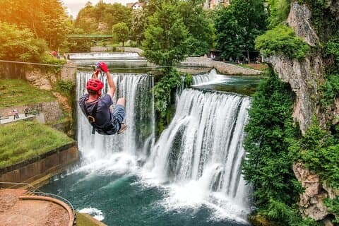 Fra Sarajevo: Hoteller i nærheden af Travnik, Jajce, Pliva Lakes & Watermills