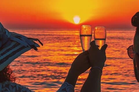 Privat solnedgång båttur med Prosecco från Sorrento
