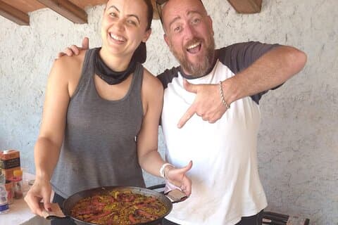 Paella Class, Winery & Bike Ride - Gratis hotel ophalen uit Sitges