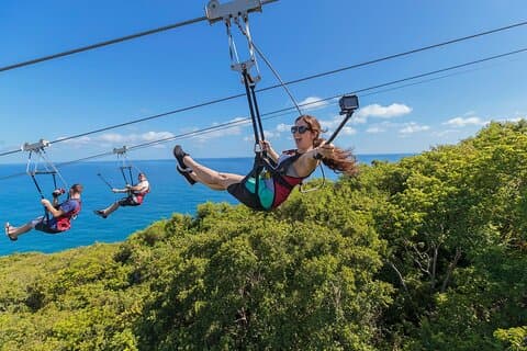 Atv und Zipline Inclusive Combo Tour mit privatem Transport von Montego Bay