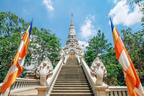 Oudong Temples Privat tur fra Phnom Penh