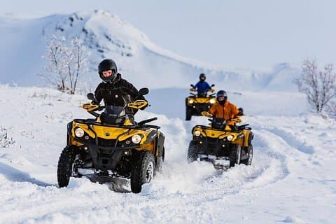 Randonnée hivernale en quad dans le cercle polaire au départ de Rovaniemi