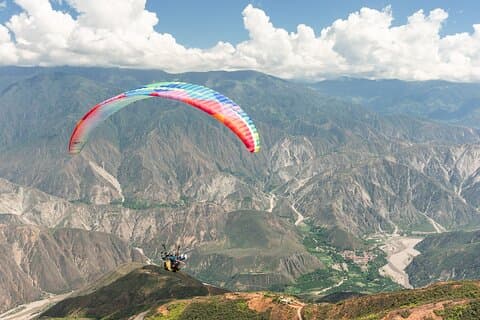 Esperienza di parapendio nel Chicamocha Grand Canyon