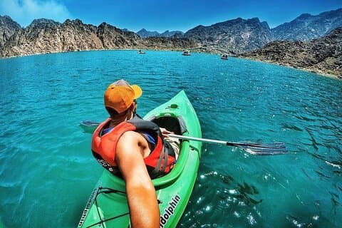 Barcos a pedal em Hatta