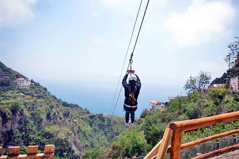 Private Zip Line Flight over the Clouds over the Furore's Fjord
