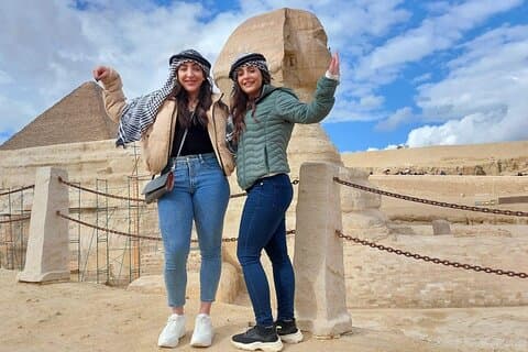 Kairo Privater Zwischenstopp Gizeh Pyramiden, Sphinx mit Nil Felucca Bootsfahrt