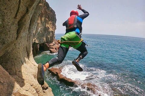 Expérience de coasteering à Gran Canaria