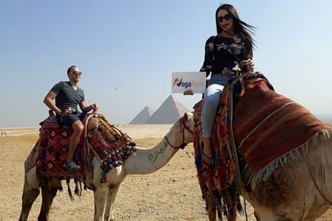 Tur til pyramidene i Giza-sfinksen med kameltur