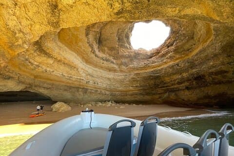 Benagil Caves Besøg med delfiner fra Albufeira