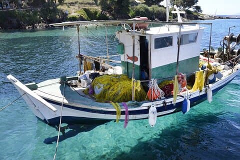 Private Fishing Trip in a Traditional Boat from Athens