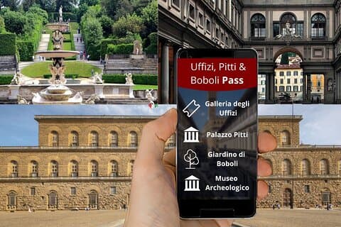 Uffizien Kombiticket : UFFIZI, PITTI, BOBOLI & digitaler Audioguide