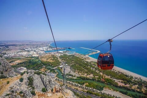 Side by: Antalya City Tour med båttur, gamleby og vannfall