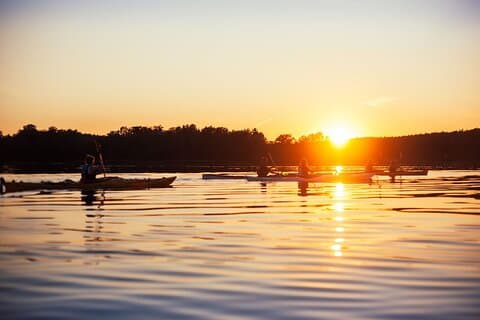 Stockholm-archipel Zonsondergang Kajakken en Fika-tour