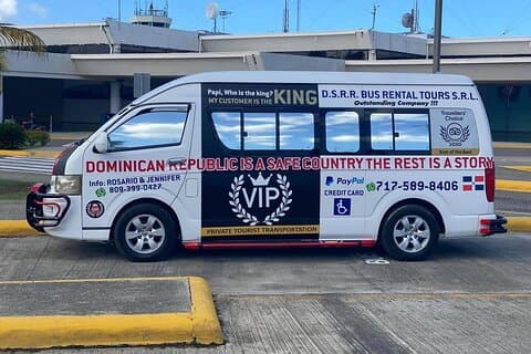Delad transport pop flygplats till puerto plata hotell enkel väg