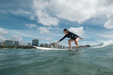 Surfklasser i Honolulu