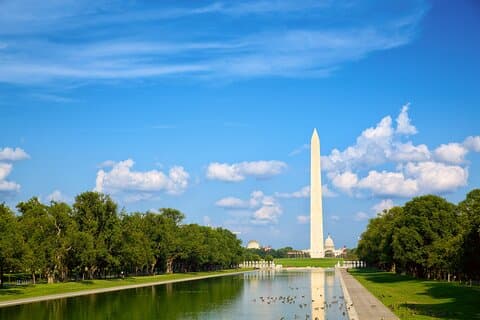 Democracy Quest-Erlebnis auf der National Mall in Washington D.C.