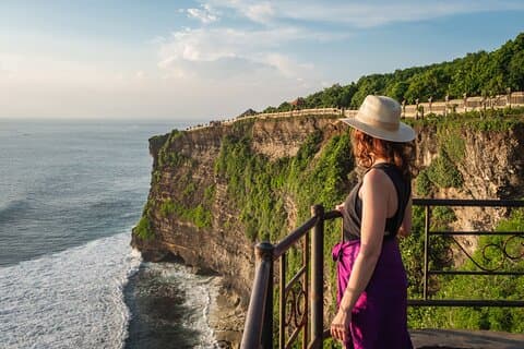 Visite privée d'une journée complète de Tanah Lot et du temple d'Uluwatu avec spectacle de danse Kecak